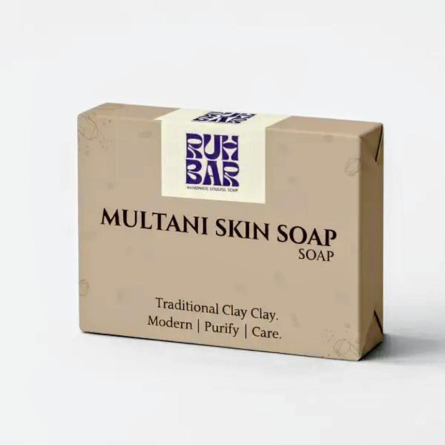 Ruh Bar Multani Skin Soap – Natural Clay Handmade Soap for Oily Skin