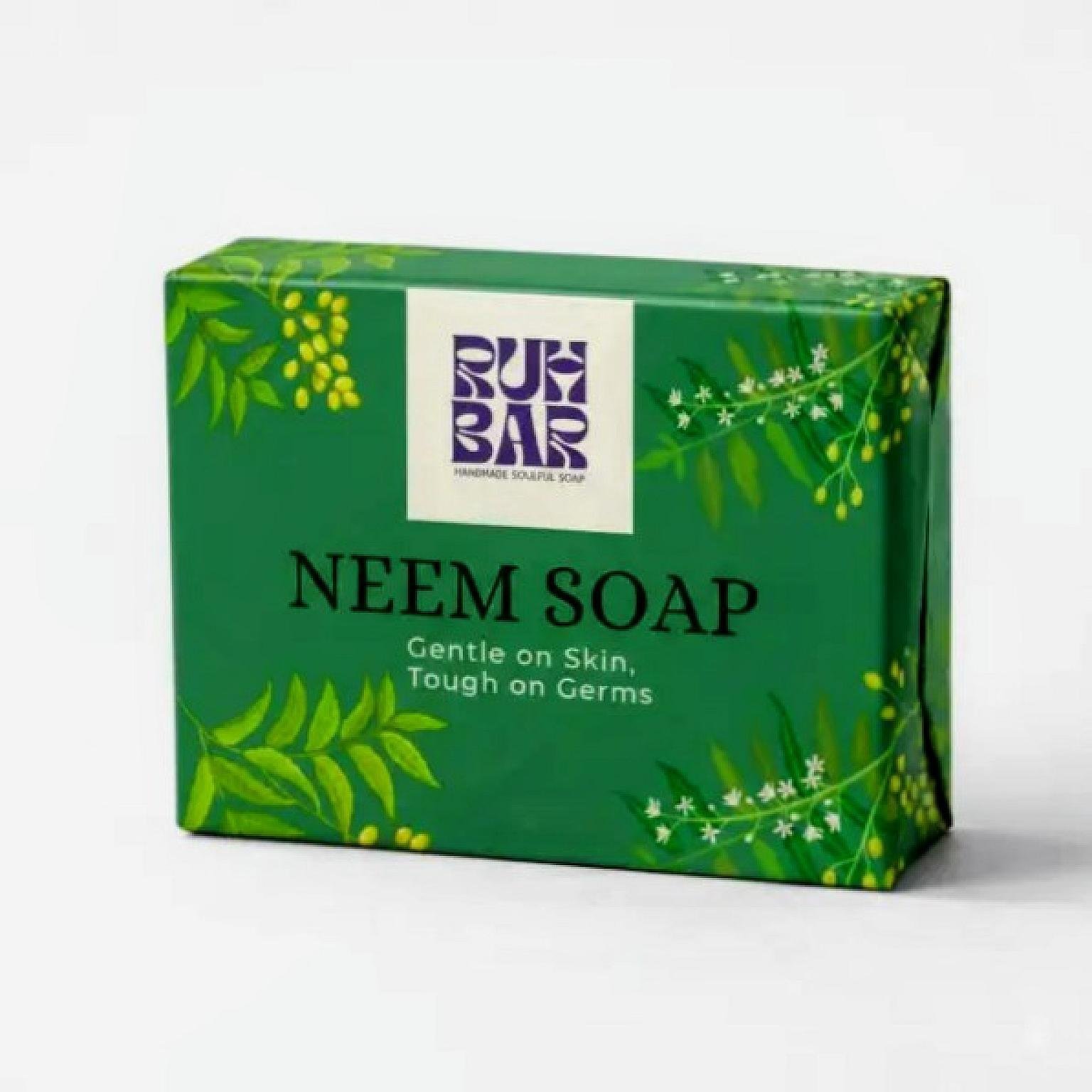 Ruh Bar Neem Soap – Natural Antibacterial Handmade Herbal Soap