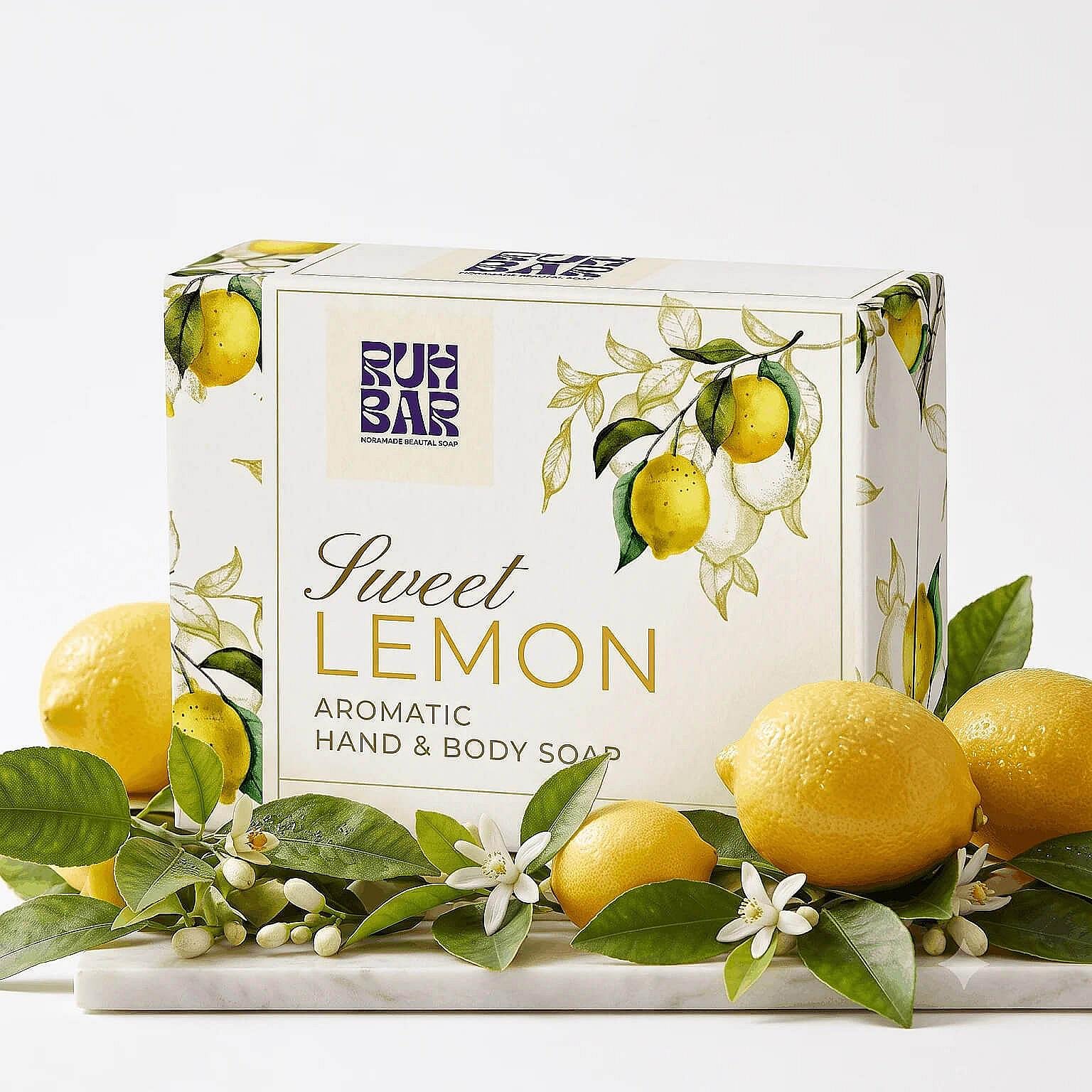 Ruh Bar Sweet Lemon Soap – Aromatic Handmade Hand & Body Soap