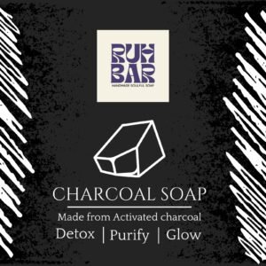 Ruh Bar Charcoal Soap (Handmade with Activated Charcoal) - Image 1