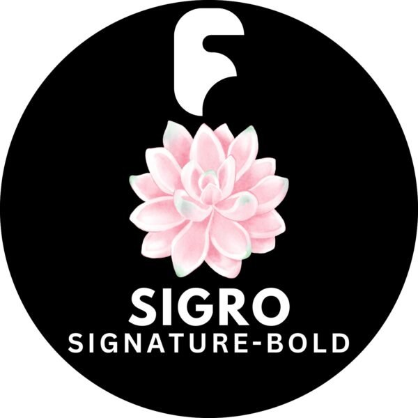 SIGRO perfume, Roh Glow fragrance, signature scent, bold perfume, modern perfume, unique fragrance, trendsetter perfume, green floral fragrance
