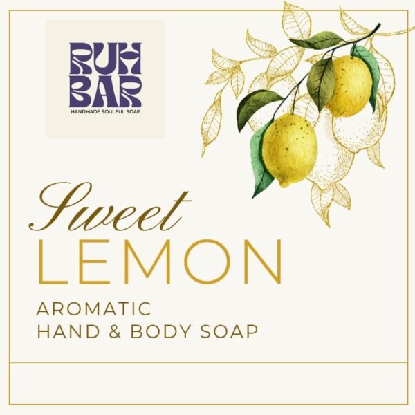 Buy Ruh Bar Sweet Lemon Soap – Natural Handmade Citrus Soap