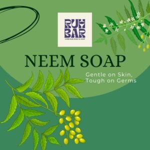 Buy Ruh Bar Neem Soap – Herbal Antibacterial Handmade Soap